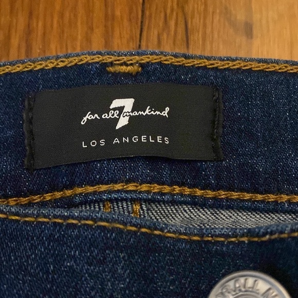 NWT 7 For All Mankind Women’s Blue Ankle Skinny Jeans Size 26 - Picture 4 of 10